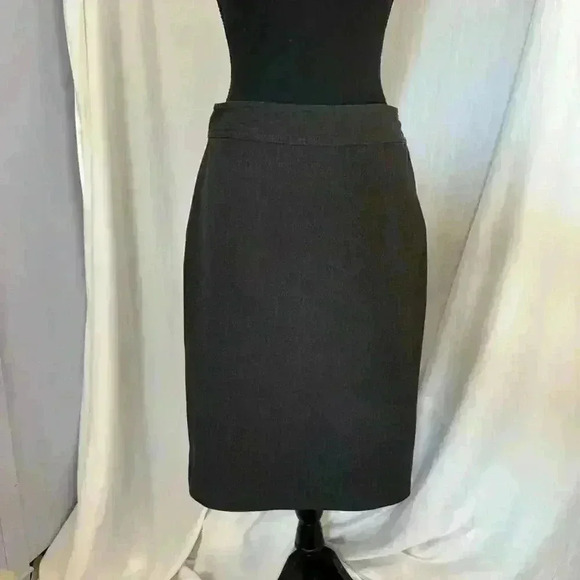 Gap Y2k gray pencil midi skirt womens size 2 - Picture 1 of 8